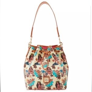 Disney Parks Moana Drawstring Bag Dooney & Bourke 2023 New